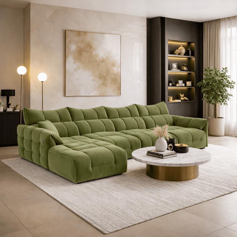Barnsley Sofa | Modern Electric Recliner Settee Couch | Divine Sofas